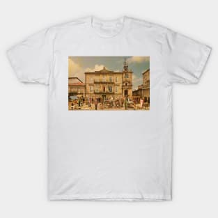 Market day in the Plaza Mayor of Ribadavia (Ourense) T-Shirt